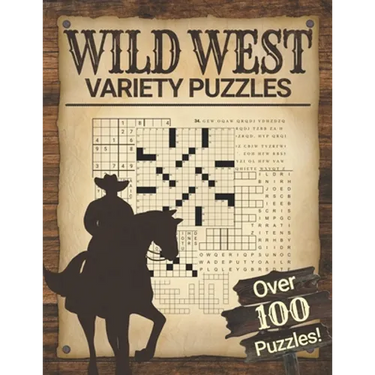 Wild West Variety Puzzles: Adult Word Puzzle Brain Games Book Fun and Relaxing
