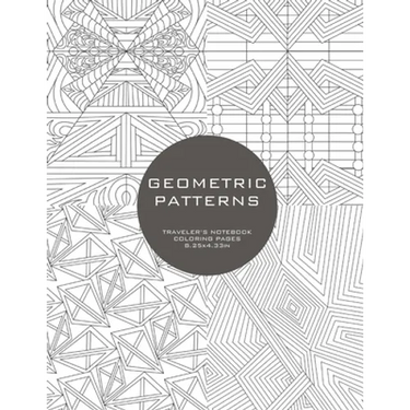 Geometric Patterns: Traveler's Notebook Coloring Pages