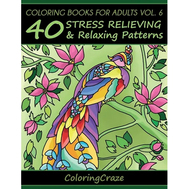 Coloring Books For Adults Volume 6: 40 Stress Relieving And Relaxing Patterns
