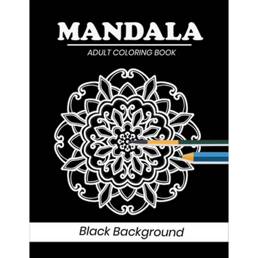 Mandala coloring book Black Background: 50 Gorgeous Black Mandala Designs to Color