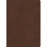 KJV Single-Column Wide-Margin Bible, Brown Leathertouch