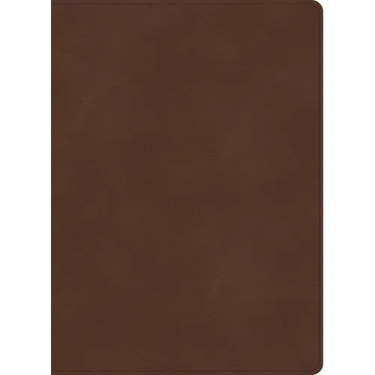 KJV Single-Column Wide-Margin Bible, Brown Leathertouch