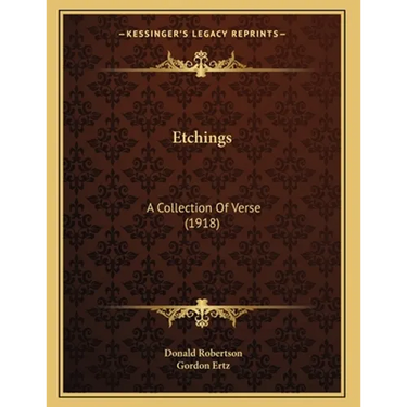 Etchings: A Collection Of Verse (1918)