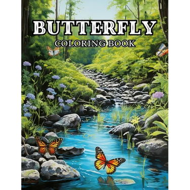 Enchanting Butterfly Coloring Book for Adults: Anti-Stress, Anxiety, and Relaxation 50 Designs