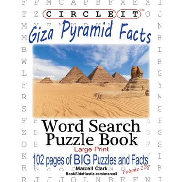 Circle It, Giza Pyramid Facts, Word Search, Puzzle Book