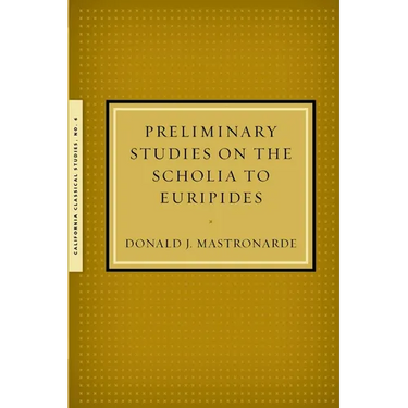 Preliminary Studies on the Scholia to Euripides