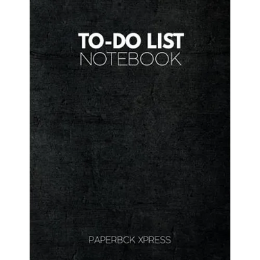 To Do List Notebook: Personal & Business Tasks With Priority Status, Daily To Do List, Checklist Paper Agenda 8.5 x 11 - Minimal Black Edition