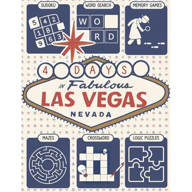 Ultimate Memory Games for Seniors: Large Print Adult Puzzle Book "4 Days in Vegas" Featuring Brain Exercises to Increase Cognitive Abilities