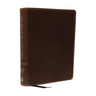 KJV, Journal the Word Bible, Bonded Leather, Brown, Red Letter Edition, Comfort Print: Reflect, Journal, or Create Art Next to Your Favorite Verses