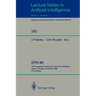 Epia'89: 4th Portuguese Conference on Artificial Intelligence, Lisbon, Portugal, September 26-29, 1989. Proceedings