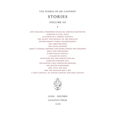 Sri Chinmoy: Stories III