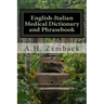 English-Italian Medical Dictionary and Phrasebook: Italian-English