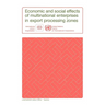 Economic and social effects of multinational enterprises in export processing zones