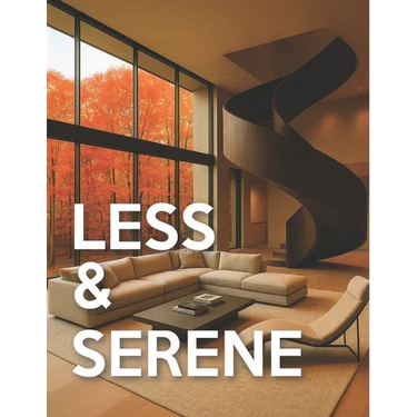 Less & Serene - Minimalist Interiors: From Warm Minimalist to Japandi & Quiet-Luxury Interior Design Room-by-Room Picture Book For Coffee-Table