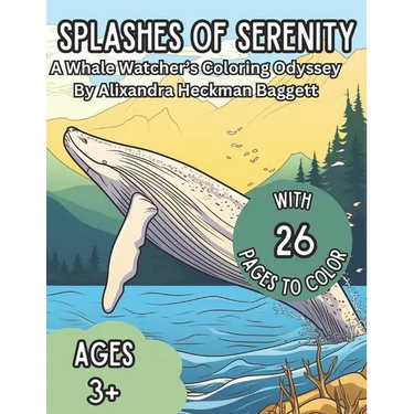 Splashes of Serenity: A Whale Watcher's Coloring Odyssey