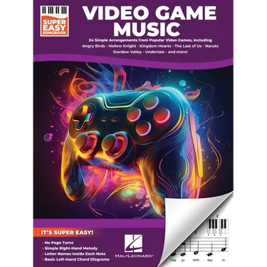 Video Game Music - Super Easy Songbook: 24 Iconic Themes from Beloved Games for Super Easy Piano
