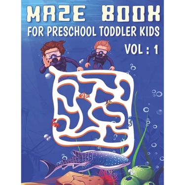 Maze Book For Preschool Toddler Kids: Activity workbook, Brainstorm Maze Runner and Puzzle Book for toddler kids age 4-5
