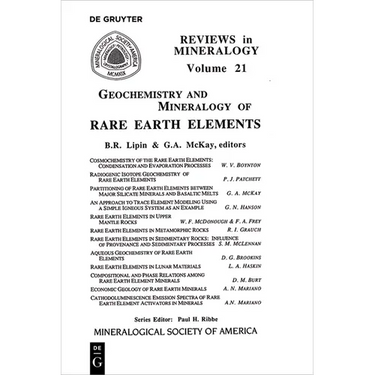 Geochemistry & Mineralogy of Rare Earth Elements