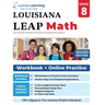 LEAP Test Prep: 8th Grade Math Practice Workbook and Full-length Online Assessments: LEAP Study Guide