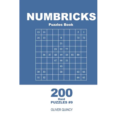 Numbricks Puzzles Book - 200 Hard Puzzles 9x9 (Volume 9)