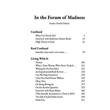 In the Forum of Madness