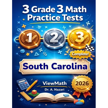 3 South Carolina SC READY Grade 3 Math Practice Tests: Full-Length Test Prep with Detailed Answer Explanations