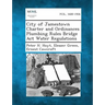 City of Jamestown Charter and Ordinances Plumbing Rules Bridge ACT Water Regulations
