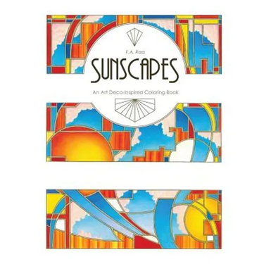 Sunscapes: An Art Deco-Inspired Coloring Book