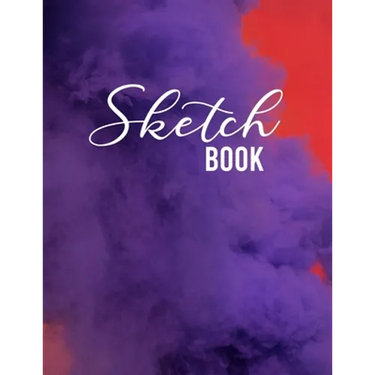 Sketch Book: Large Notebook for Drawing, Sketching, Painting, Writing or Doodling, 110 Pages, 8.5"x11", abstract colors Cover (vol.