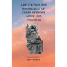 Applications For Enrollment of Creek Newborn Act of 1905 Volume XI