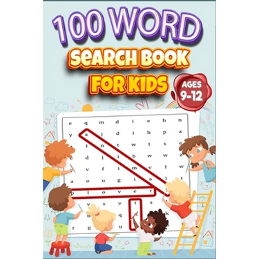 100 Word Search Book for Kids ages 9-12