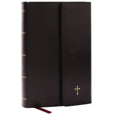 NKJV Compact Paragraph-Style Bible W/ 43,000 Cross References, Black Leatherflex W/ Magnetic Flap, Red Letter, Comfort Print: Holy Bible, New King Jam