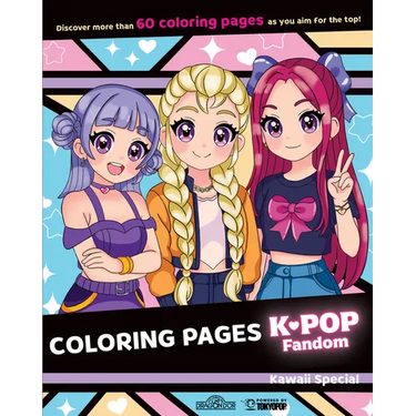 K-Pop Fandom Coloring Pages: Kawaii Special