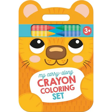 My Carry-Along Crayon Coloring Set: Cat & Friends (Ages 3+)