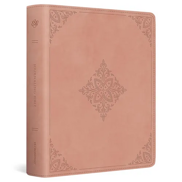 ESV Journaling Bible, Red Letter (Trutone, Blush Rose, Fleur-De-Lis Design)