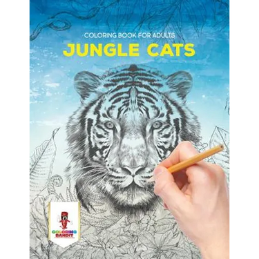 Jungle Cats: Coloring Book for Adults
