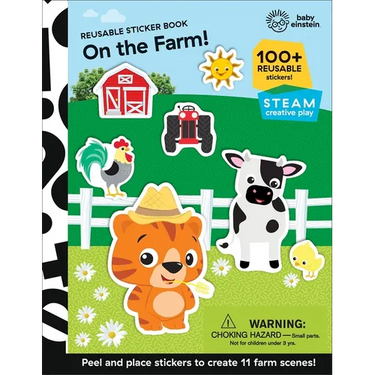 Baby Einstein: On the Farm! Reusable Sticker Book