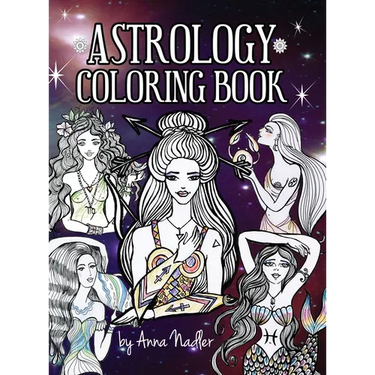 Astrology Coloring Book: Dive deep into this zodiac signs adult coloring book. Includes two illustrations for each sign and its personality and charac