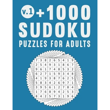 +1000 Sudoku Puzzles for Adults: 9 x 9 Classic Puzzle From Very Easy To Very Hard Large Print Sudoku Book Series (Volume 1)