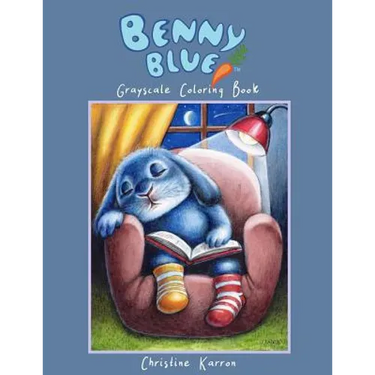 Benny Blue Grayscale Coloring Book