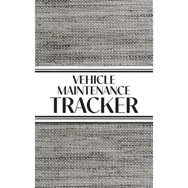 Vehicle Maintenance Tracker (Textured Paper Charcoal) Hardcover: 6"x9" Hardcover 4 Car Maintenance Tracker with 30 Entries a Page and Over 100 Pages!