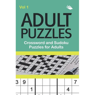 Adult Puzzles: Crossword and Sudoku Puzzles for Adults Vol 1