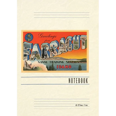 Vintage Lined Notebook Greetings from Farragut