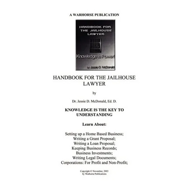 Handbook for Jailhouse Lawyers