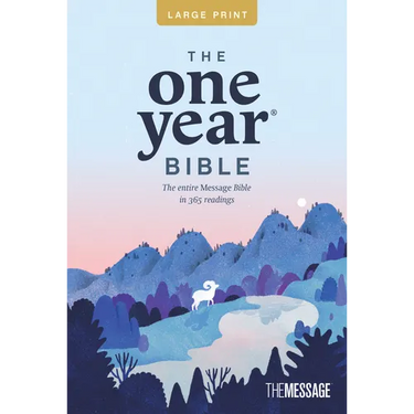 The One Year Bible the Message, Large Print Thinline Edition (Softcover)