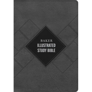 CSB Baker Illustrated Study Bible, Charcoal Leathertouch, Indexed