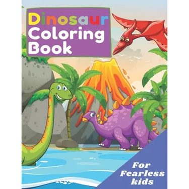 Dinosaur Coloring Book for Kids: Great Gift for Boys & Girls, Ages 3-8