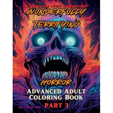 Wonderfully Terrifying Horror Advanced Adult Coloring Book Part 3