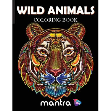 Wild Animals Coloring Book: Coloring Book for Adults: Beautiful Designs for Stress Relief, Creativity, and Relaxation