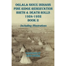 Oglala Sioux Indians Pine Ridge Reservation Birth and Death Rolls 1924-1932 Book II